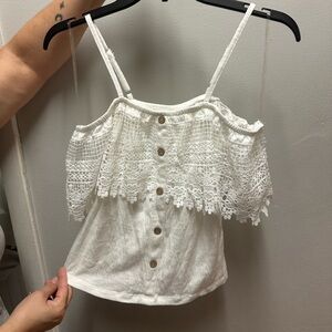 White Off-Shoulder Top